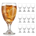 Libbey Classic Goblet Party Clear Glass Set of 12, Dishwasher Safe Drinking Goblets for Iced Tea, Sangria, and More, Ideal Goblet Glassware for Parties