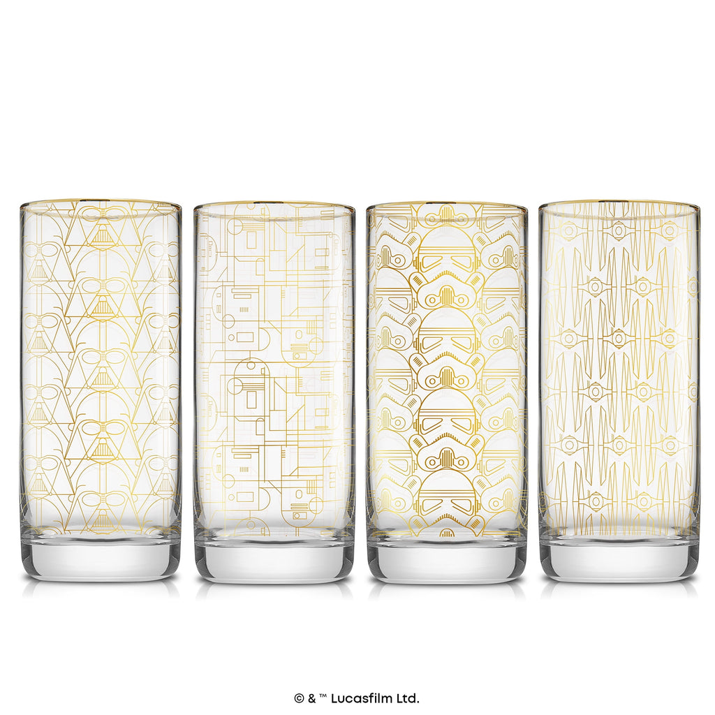 Star Wars™ Limited Edition Deco Collection Tall Glasses, Set of 4